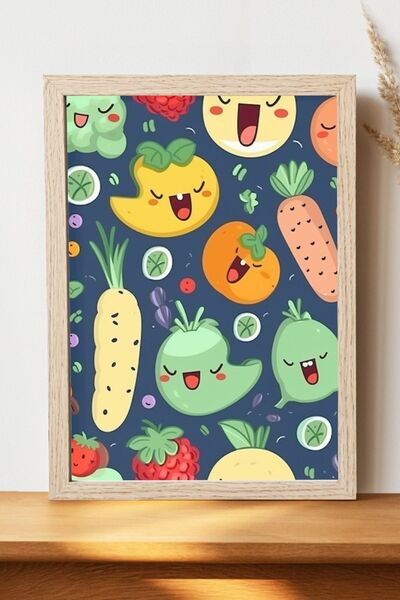 Luna Marissa Αφίσα με φρούτα - Αφίσα τοίχου από γυαλιστερό χαρτί χωρίς πλαίσιο