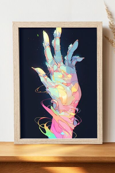 Luna Marissa Αφίσα εικονογράφησης χειρός - Αφίσα τοίχου από γυαλιστερό χαρτί ...