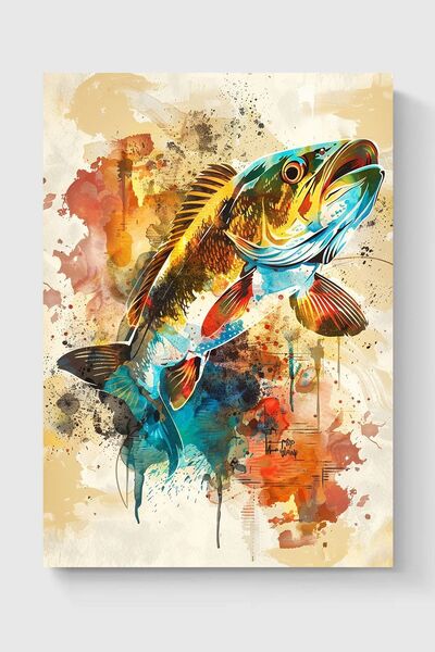 Luna Marissa Καλλιτεχνική αφίσα ψαριών χωρίς πλαίσιο τοίχου