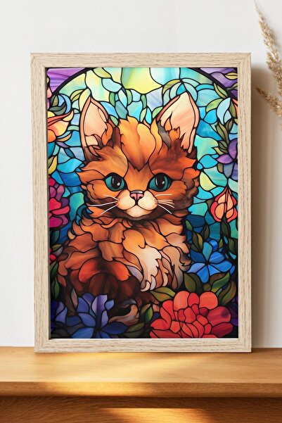 Luna Marissa Αφίσα γάτας - Αφίσα τοίχου από γυαλιστερό χαρτί χωρίς πλαίσιο