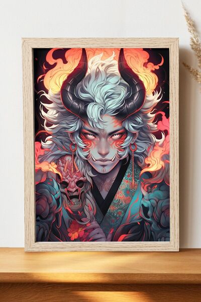 Luna Marissa Αφίσα Anime Demon - Αφίσα τοίχου από γυαλιστερό χαρτί χωρίς πλαίσιο