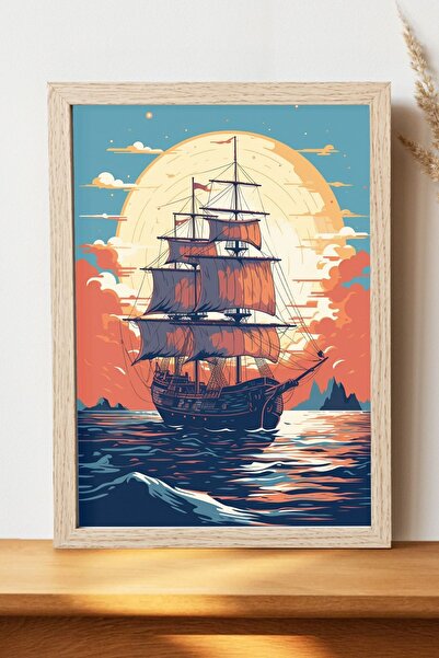 Luna Marissa Αφίσα πειρατικού πλοίου - Αφίσα τοίχου από γυαλιστερό χαρτί χωρί...