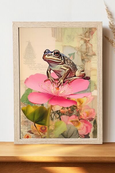Luna Marissa Αφίσα βατράχου - Αφίσα τοίχου από γυαλιστερό χαρτί χωρίς πλαίσιο