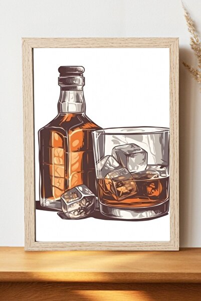 Luna Marissa Αφίσα ουίσκι - Αφίσα τοίχου από γυαλιστερό χαρτί χωρίς πλαίσιο