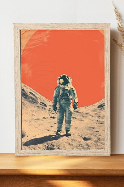 Luna Marissa Μίνιμαλ αφίσα αστροναύτη - Αφίσα τοίχου από γυαλιστερό χαρτί χωρ...