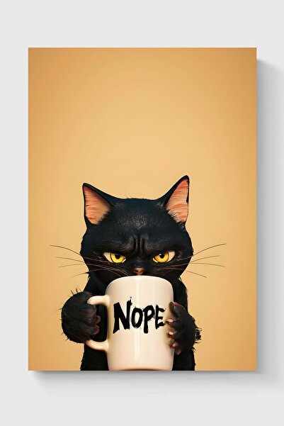 Luna Marissa Αφίσα με θυμωμένη μαύρη γάτα χωρίς πλαίσιο