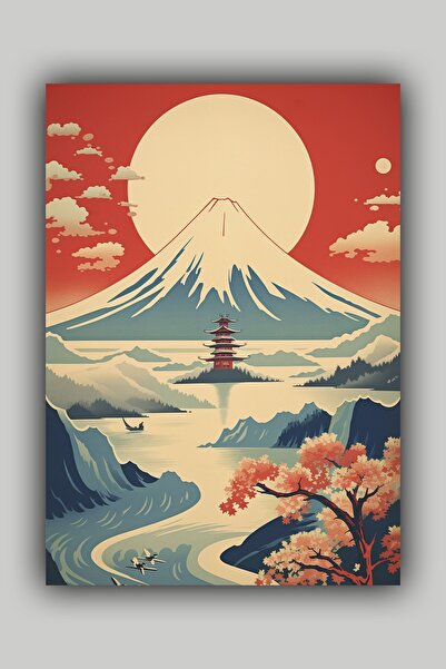 Luna Marissa Διακοσμητική αφίσα τοπίων της Ιαπωνίας χωρίς πλαίσιο