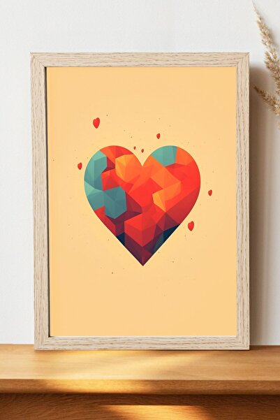 Luna Marissa Αφίσα καρδιάς - Αφίσα τοίχου από γυαλιστερό χαρτί χωρίς πλαίσιο