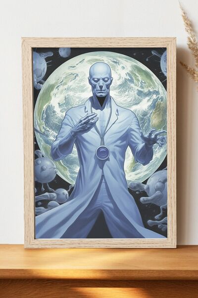 Luna Marissa Αφίσα Doctor Manhattan - Αφίσα τοίχου από γυαλιστερό χαρτί χωρίς...