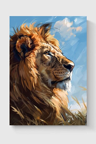 Luna Marissa Καλλιτεχνική αφίσα λιονταριού χωρίς πλαίσιο τοίχου