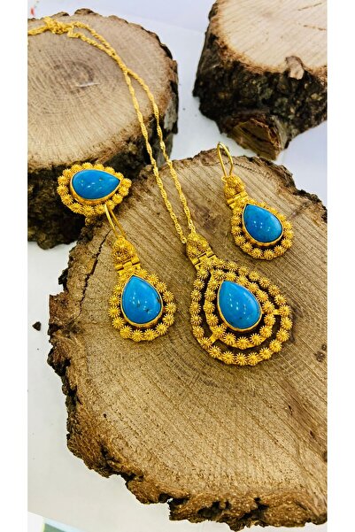 Midyat Artuklu Gümüşçülük Bereket Modeli Telkari Gümüş Firüze Taşlı Gümüş Alt...