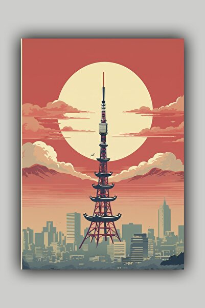 Luna Marissa Αφίσα τοπίου με τον Πύργο του Άιφελ Αφίσα τοίχου χωρίς πλαίσιο