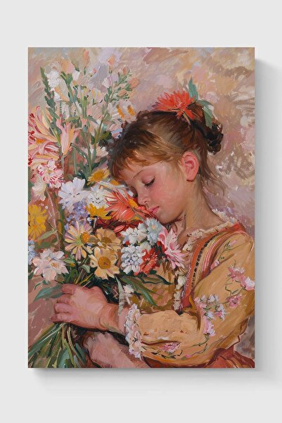 Luna Marissa Καλλιτεχνική αφίσα με λουλούδια για κορίτσια χωρίς πλαίσιο