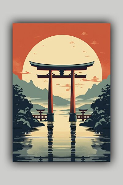 Luna Marissa Vintage ιαπωνική αφίσα χωρίς πλαίσιο τοίχου