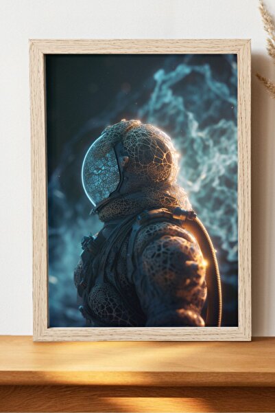 Luna Marissa Καλλιτεχνική αφίσα αστροναύτη - Ψηφιακή αφίσα τέχνης χωρίς πλαίσιο