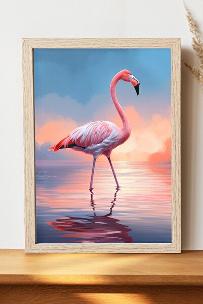 Luna Marissa Αφίσα Flamingo - Αφίσα τοίχου από γυαλιστερό χαρτί χωρίς πλαίσιο