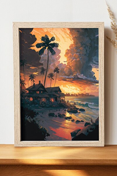 Luna Marissa Αφίσα τοπίων - Αφίσα τοίχου από γυαλιστερό χαρτί χωρίς πλαίσιο