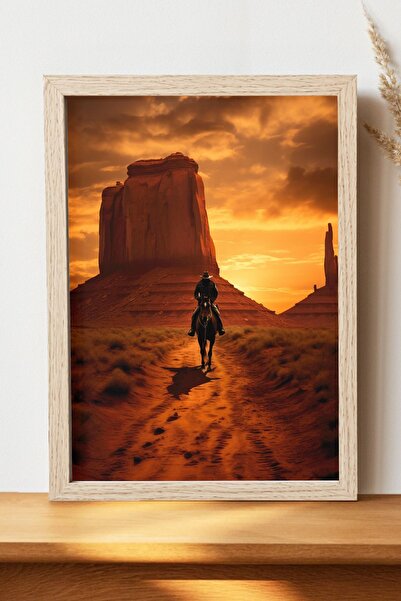 Luna Marissa Εικονογράφηση Αφίσα άλογων στην έρημο - Αφίσα τοίχου από γυαλιστ...