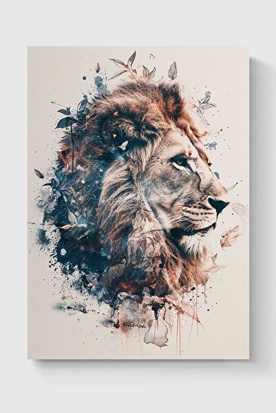 Luna Marissa Καλλιτεχνική αφίσα λιονταριού χωρίς πλαίσιο τοίχου