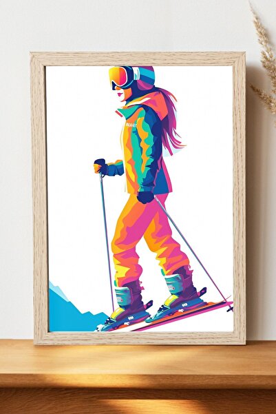 Luna Marissa Αφίσα σκι - Αφίσα τοίχου από γυαλιστερό χαρτί χωρίς πλαίσιο