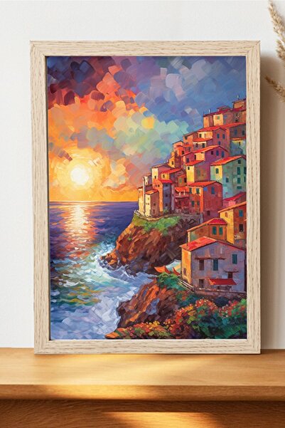 Luna Marissa Αφίσα με τοπίο πόλης - Χοντρό χαρτί χωρίς πλαίσιο, ψηφιακή διακο...