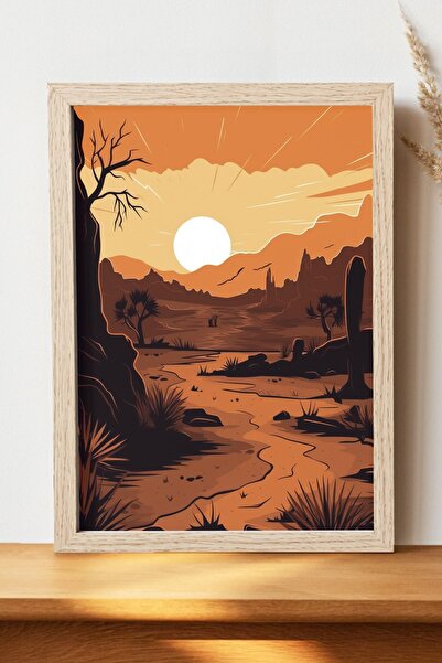 Luna Marissa Καλλιτεχνική αφίσα ηλιοβασιλέματος - Ψηφιακή αφίσα τέχνης από χο...