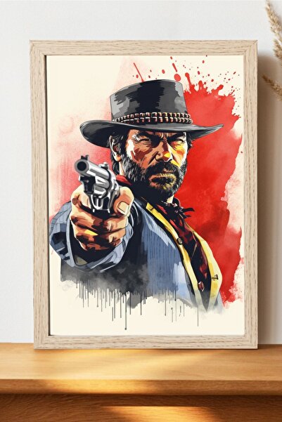 Luna Marissa Αφίσα Red Dead Redemption Rdr2 - Αφίσα παιχνιδιού από χοντρό χαρ...