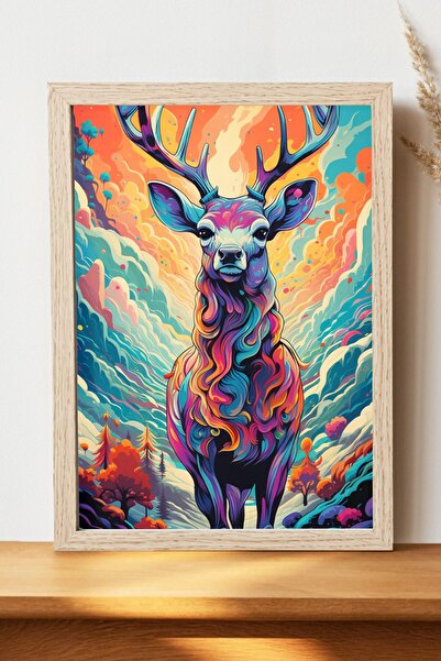 Luna Marissa Αφίσα ελαφιών - Αφίσα τοίχου από γυαλιστερό χαρτί χωρίς πλαίσιο