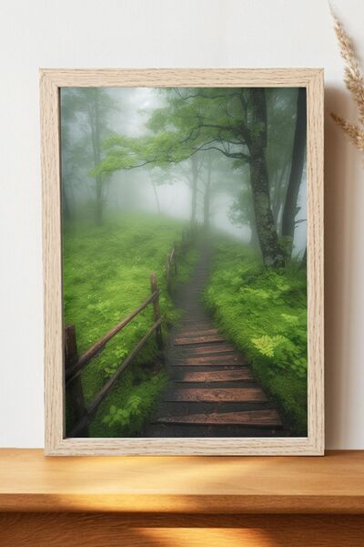 Luna Marissa Αφίσα δάσους - Αφίσα τοίχου από γυαλιστερό χαρτί χωρίς πλαίσιο