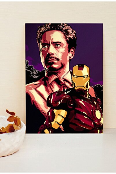 Luna Marissa Iron Man Tony Stark Poster - Çerçevesiz Kalın Kağıt Tv Film Poster