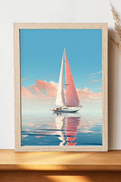 Luna Marissa Αφίσα ιστιοφόρου - Αφίσα τοίχου από γυαλιστερό χαρτί χωρίς πλαίσιο