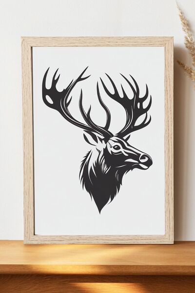 Luna Marissa Αφίσα ελαφιών - Αφίσα τοίχου από γυαλιστερό χαρτί χωρίς πλαίσιο