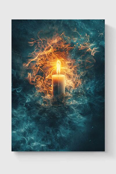 Luna Marissa Καλλιτεχνική αφίσα με κερί χωρίς πλαίσιο τοίχου