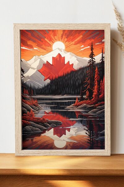 Luna Marissa Αφίσα τοπίων του Καναδά - Αφίσα τοίχου από γυαλιστερό χαρτί χωρί...