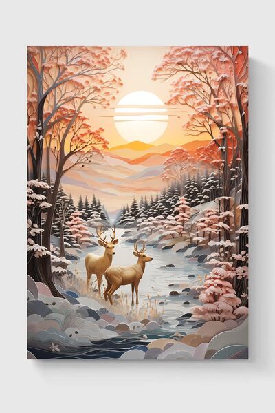 Luna Marissa Αφίσα χειμερινού τοπίου Αφίσα τοίχου χωρίς πλαίσιο