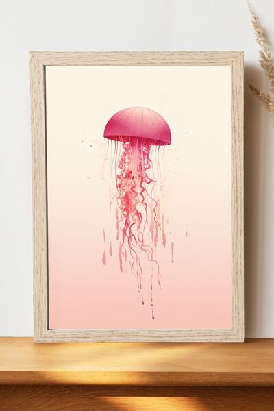 Luna Marissa Αφίσα με μέδουσες - Αφίσα τοίχου από γυαλιστερό χαρτί χωρίς πλαίσιο