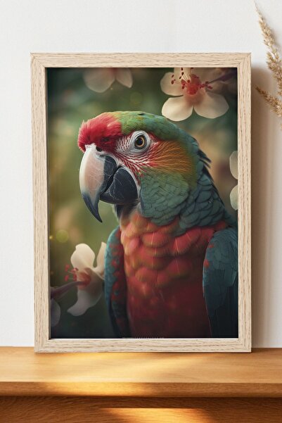 Luna Marissa Αφίσα Lovebird - Αφίσα ψηφιακής τέχνης από χοντρό χαρτί χωρίς πλ...