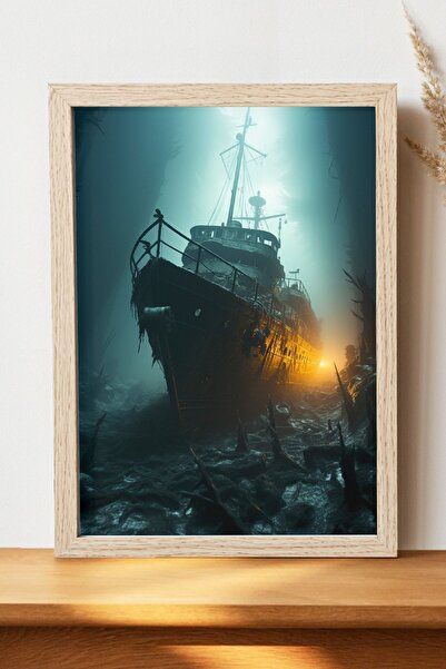 Luna Marissa Αφίσα Ghost Ship - Αφίσα τοίχου από γυαλιστερό χαρτί χωρίς πλαίσιο