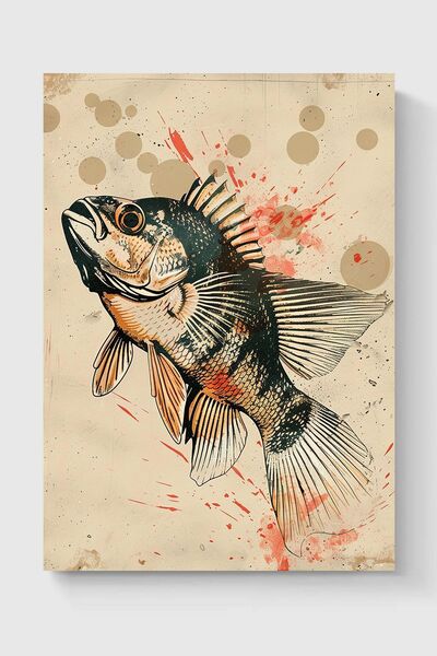 Luna Marissa Καλλιτεχνική αφίσα ψαριών χωρίς πλαίσιο τοίχου