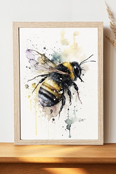 Luna Marissa Αφίσα με μέλισσες - Αφίσα ψηφιακής τέχνης από χοντρό χαρτί χωρίς...