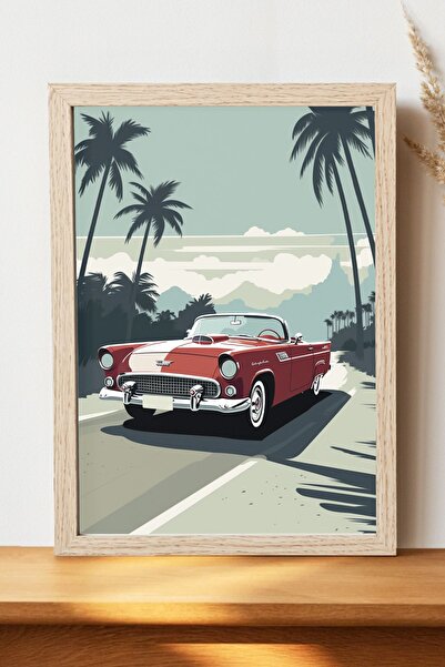 Luna Marissa Vintage αφίσα αυτοκινήτου - Αφίσα αυτοκινήτου από γυαλιστερό χαρ...