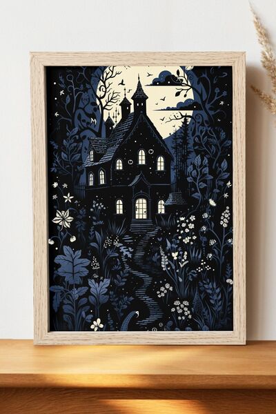 Luna Marissa Αφίσα μυστηριώδους σπιτιού - Αφίσα τοίχου από γυαλιστερό χαρτί χ...