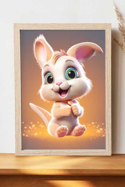 Luna Marissa Αφίσα κουνελιού - Αφίσα τοίχου από γυαλιστερό χαρτί χωρίς πλαίσιο