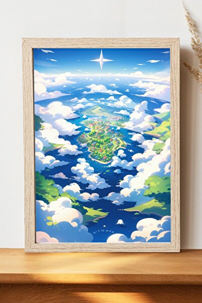 Luna Marissa Αφίσα με εικονογράφηση με σύννεφα - Αφίσα τοίχου από γυαλιστερό ...