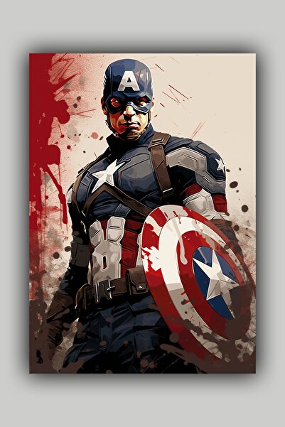 Luna Marissa Αφίσα Captain America χωρίς πλαίσιο τοίχου