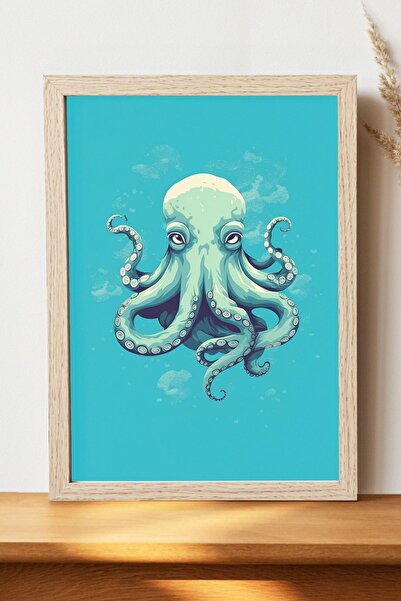 Luna Marissa Αφίσα Χταπόδι - Αφίσα τοίχου από γυαλιστερό χαρτί χωρίς πλαίσιο