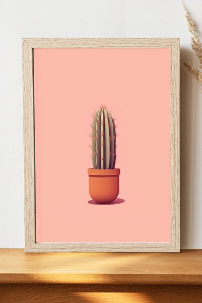 Luna Marissa Μίνιμαλ αφίσα κάκτου - Αφίσα τοίχου από γυαλιστερό χαρτί χωρίς π...