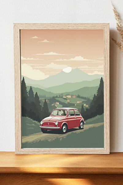 Luna Marissa Vintage αφίσα αυτοκινήτου - Αφίσα αυτοκινήτου από γυαλιστερό χαρ...