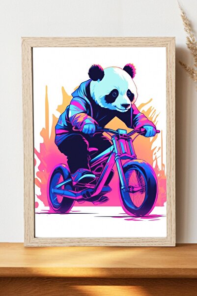Luna Marissa Αφίσα Panda Bisiket - Αφίσα τοίχου από γυαλιστερό χαρτί χωρίς πλ...