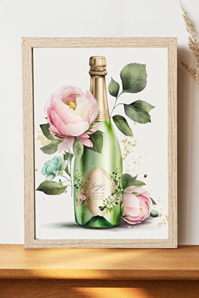 Luna Marissa Αφίσα σαμπάνιας - Αφίσα τοίχου από γυαλιστερό χαρτί χωρίς πλαίσιο